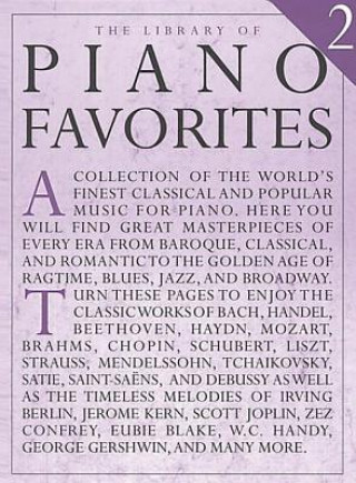 Book Library of Piano Favorites - Volume 2 Hal Leonard Corp