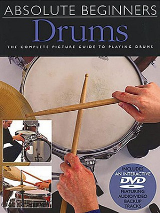 Kniha Absolute Beginners - Drums: Book/DVD Pack Hal Leonard Corp