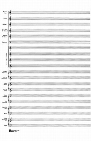 Kniha 23. Score Pad: 20-Stave (Concert Band): Passantino Manuscript Paper Hal Leonard Publishing Corporation