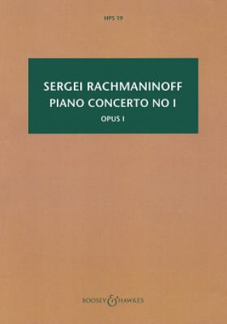 Könyv Piano Concerto No. 1, Op. 1 Sergei Rachmaninoff