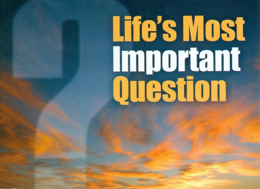 Buch (kjv) Life's Most Important Question Bmh Books