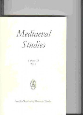 Kniha Mediaeval Studies 73 (2011) Jonathan Black