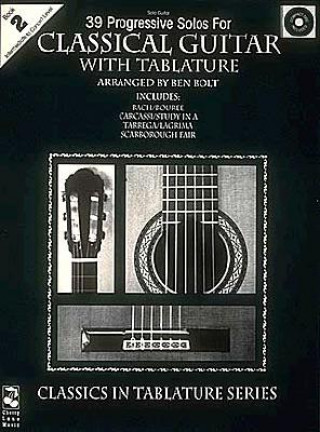 Könyv 39 Progressive Solos for Classical Guitar, Book II: With Tablature [With CD (Audio)] Hal Leonard Corp