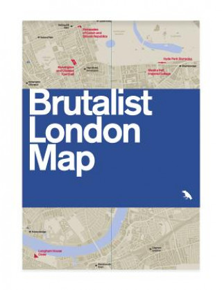 Materiale tipărite Brutalist London Map Henrietta Billings