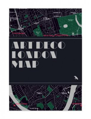 Materiale tipărite Art Deco London Map Henrietta Billings