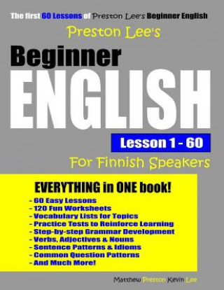 Książka Preston Lee's Beginner English Lesson 1 - 60 For Finnish Speakers Matthew Preston