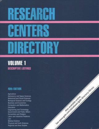 Könyv Research Centers Directory: 5 Volume Set Gale Research Inc