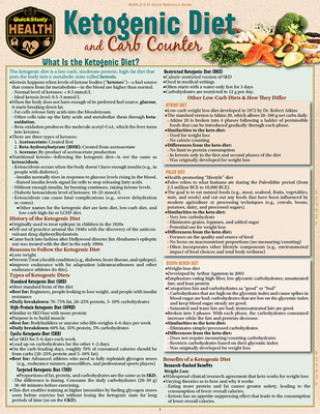 Kniha Ketogenic Diet & Carb Counter: A Quickstudy Laminated Reference Guide Allison Goldstein