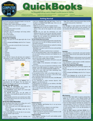 Книга QuickBooks: A Quickstudy Laminated Reference Guide Michele Cagan
