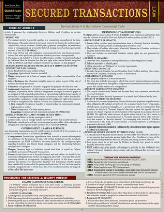Könyv Secured Transactions: A Quickstudy Laminated Reference Guide Debra Vollweiler