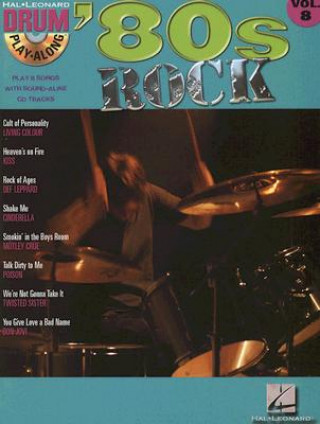 Könyv '80s Rock: Drum Play-Along Volume 8 [With CD] Hal Leonard Corp