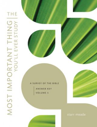 Carte The Most Important Thing You'll Ever Study: A Survey of the Bible: Answer Key Starr Meade