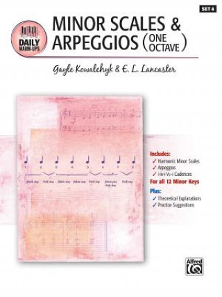 Książka Daily Warm-Ups, Bk 4: Minor Scales & Arpeggios (One Octave) Gayle Kowalchyk