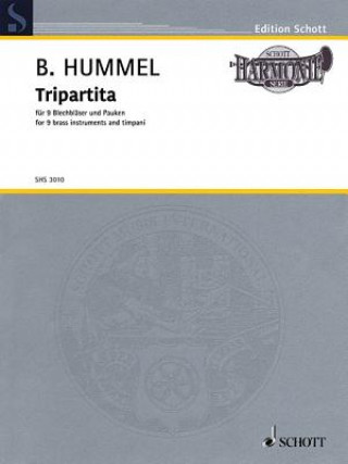 Книга Tripartita, Op. 103e: For 9 Brass Instruments and Timpani Bertold Hummel