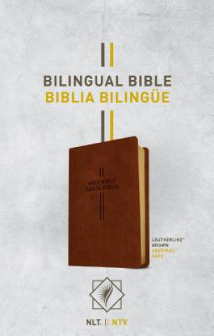 Book Bilingual Bible / Biblia Bilingüe Nlt/Ntv (Leatherlike, Brown) Tyndale