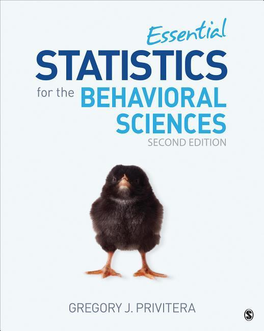 Knjiga Essential Statistics for the Behavioral Sciences Gregory J. Privitera