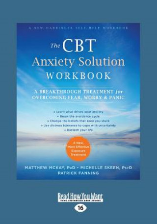 Kniha The CBT Anxiety Solution Workbook Matthew Mckay