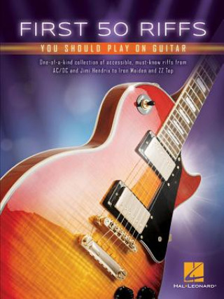 Knjiga First 50 Riffs You Should Play on Guitar Hal Leonard Corp