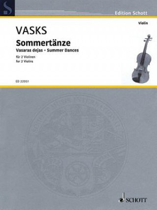 Carte Summer Dances: For 2 Violins Peteris Vasks