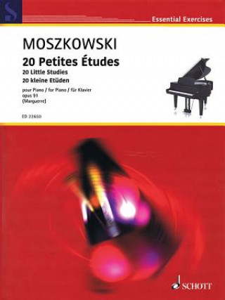 Könyv 20 Little Studies, Op. 91 for Piano Moritz Moszkowski