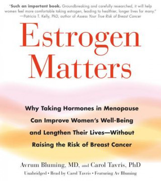 Hanganyagok Estrogen Matters: Why Taking Hormones in Menopause Can Improve Women's Well-Being and Lengthen Their Lives -- Without Raising the Risk o Avrum Bluming