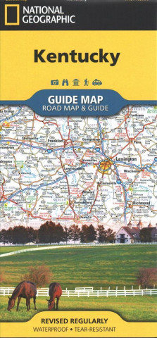 Nyomtatványok Kentucky Map National Geographic Maps