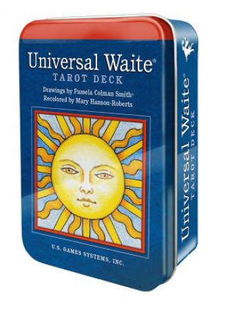Book Universal Waite(r) Tarot Deck in a Tin Mary Hanson-Roberts