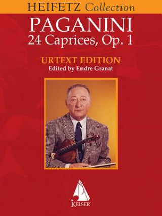Kniha 24 Caprices for Violin Solo: Jascha Heifetz Version Niccolo Paganini