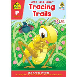 Kniha School Zone Tracing Trails Workbook with Stickers School Zone