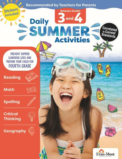 Könyv Daily Summer Activities: Between 3rd Grade and 4th Grade, Grade 3 - 4 Workbook: Moving from 3rd Grade to 4th Grade, Grades 3-4 Evan-Moor Educational Publishers