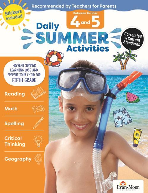 Carte Daily Summer Activities: Between 4th Grade and 5th Grade, Grade 4 - 5 Workbook: Moving from 4th Grade to 5th Grade, Grades 4-5 Evan-Moor Educational Publishers