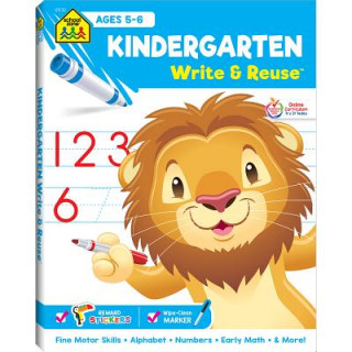 Книга School Zone Kindergarten Write & Reuse Workbook School Zone