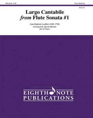 Książka Largo Cantabile from Flute Sonata #1: Score & Parts Jean-Baptiste Loeillet