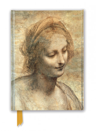 Kalendár/Diár Leonardo Da Vinci: Detail of The Head of the Virgin (Foiled Journal) Flame Tree Studio