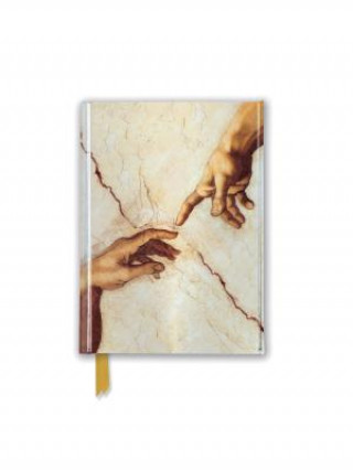 Kalendár/Diár Michelangelo: Creation Hands (Foiled Pocket Journal) Flame Tree Studio