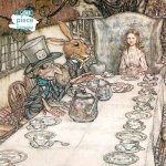 Játék Adult Jigsaw Puzzle Arthur Rackham: Alice in Wonderland Tea Party Flame Tree Studio