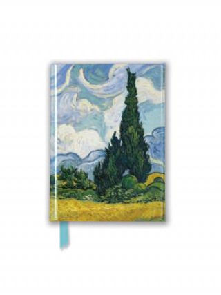 Naptár/Határidőnapló Vincent Van Gogh: Wheat Field with Cypresses (Foiled Pocket Journal) Flame Tree Studio