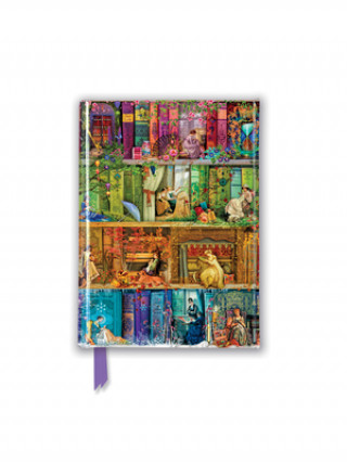 Naptár/Határidőnapló Aimee Stewart: A Stitch in Time Bookshelf (Foiled Pocket Journal) Flame Tree Studio