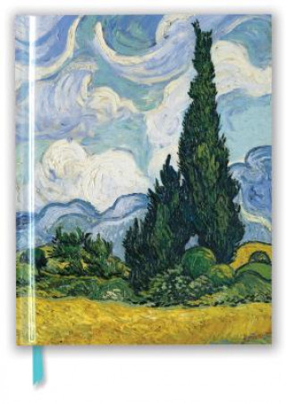Naptár/Határidőnapló Vincent van Gogh: Wheat Field with Cypresses (Blank Sketch Book) Flame Tree Studio