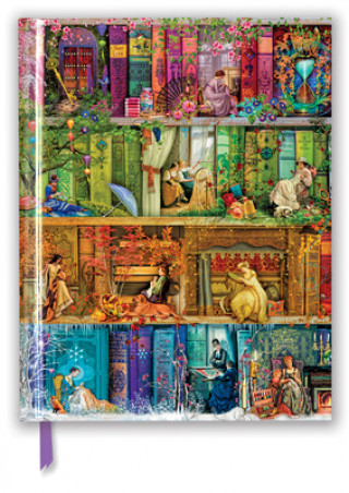 Naptár/Határidőnapló Aimee Stewart: A Stitch in Time Bookshelf (Blank Sketch Book) Flame Tree Studio
