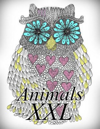 Książka Animals XXL: Coloring Book for Adults and Kids The Art of You