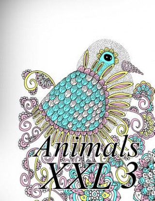 Książka Animals XXL 3: Coloring Book for Adults and Kids The Art of You