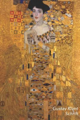 Kniha Gustav Klimt Schrift: Portret Van Adele Bloch-Bauer I - Ideaal Voor School, Studie, Recepten of Wachtwoorden - Stijlvol Notitieboek Voor Aan Studio Landro