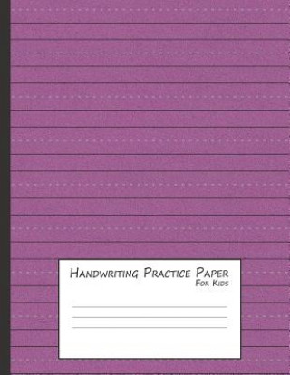 Książka Handwriting Practice Paper for Kids: A Workbook for Learning to Write Alphabets & Numbers - Maroon Foam Purple Dot