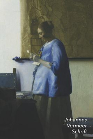 Carte Johannes Vermeer Schrift: Brieflezende Vrouw in Het Blauw - Ideaal Voor School, Studie, Recepten of Wachtwoorden - Stijlvol Notitieboek Voor Aan Studio Landro