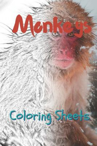 Kniha Monkey Coloring Sheets: 30 Monkey Drawings, Coloring Sheets Adults Relaxation, Coloring Book for Kids, for Girls, Volume 11 Julian Smith