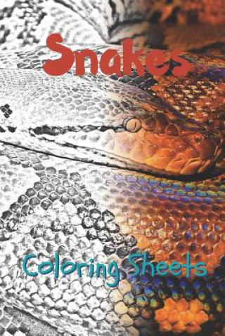 Книга Snake Coloring Sheets: 30 Snake Drawings, Coloring Sheets Adults Relaxation, Coloring Book for Kids, for Girls, Volume 3 Julian Smith