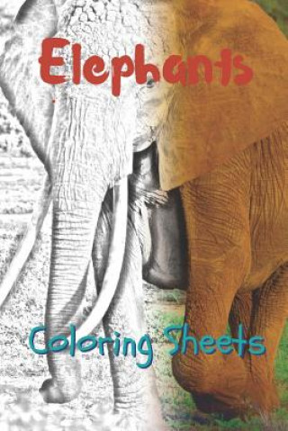 Carte Elephant Coloring Sheets: 30 Elephant Drawings, Coloring Sheets Adults Relaxation, Coloring Book for Kids, for Girls, Volume 8 Julian Smith