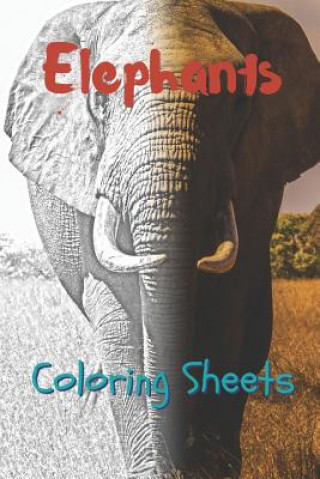 Carte Elephant Coloring Sheets: 30 Elephant Drawings, Coloring Sheets Adults Relaxation, Coloring Book for Kids, for Girls, Volume 9 Julian Smith