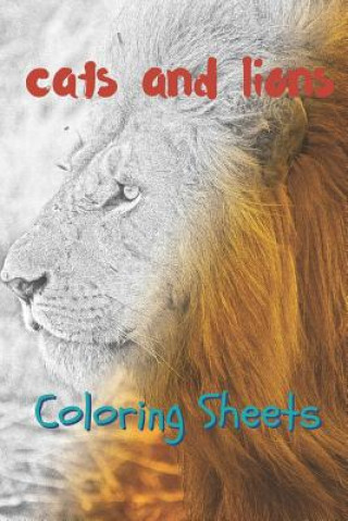 Buch Cat and Lion Coloring Sheets: 30 Cat and Lion Drawings, Coloring Sheets Adults Relaxation, Coloring Book for Kids, for Girls, Volume 12 Julian Smith